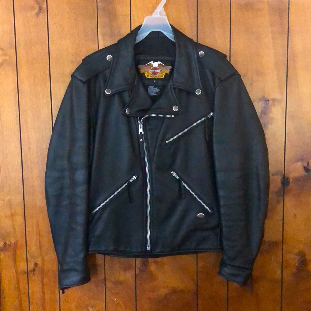 Original Harley Davidson Leather Motorcycle Jacket - Like New!!!